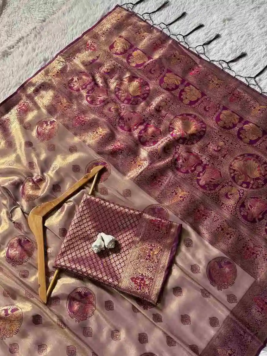 3MODERN SOFT SILK NYLON ZARI WAVING WITH MEENA KARI BORDER , 3D PALLU WORK SAREE WITH UNSTITCHED BLOUSE FESTIVE WEAR WHOLESALE PRICE ETHNIC GARMENT (16).jpg.webp