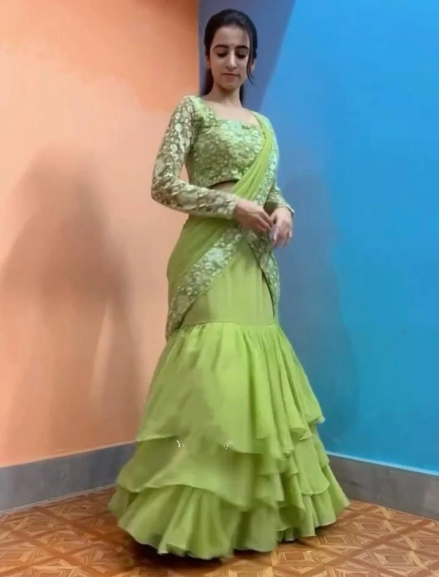 3NEW ARRIVAL GEORGETTE EMBROIDERY SEQUENCE WORK WITH RUFFLE WORK LEHENGA SAREE CHOLI WITH ATTACHED DUPATTA FESTIVE WEAR WHOLESALE PRICE ETHNIC GARMENT (16).webp