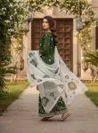 3RICH LOOK FENDY SILK EMBROIDERY SEQUENCE WORK WITH RIVET MOTI WORK TOP PALAZZO WITH DUPATTA FESTIVE WEAR WHOLESALE PRICE ETHNIC GARMENT (14)