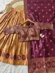 3RICH LOOK KANJIVARAM SILK ZARI WEAVING WORK STITCHED LEHENGA UNSTITCHED CHOLI WITH DUPATTA FESTIVE WEAR WHOLESALE PRICE ETHNIC GARMENT (21)