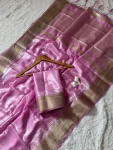 3TRENDING SPACE SILK ZARI BORDER WEAVING WITH RICH ZARI PALLU WORK SAREE WITH UNSTITCHED BLOUSE FESTIVE WEAR WHOLESALE PRICE ETHNIC GARMENT (2)