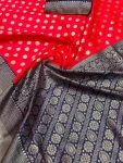 46NEW ARRIVAL LICHI SILK BANARASI WEAVING WORK SAREE WITH UNSTITCHED BLOUSE FESTIVE WEAR WHOLESALE PRICE ETHNIC GARMENT (9)