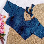 4FANCY GEORGETTE SEQUENCE WORK STITCHED BLOUSE WEDDING WEAR WHOLESALE PRICE ETHNIC GARMENT (3)