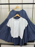 4NEW ARRIVAL RAYON PLAIN TOP WITH LAYER SKIRT DAILY WEAR WHOLESALE PRICE ETHNIC GARMENT (2)