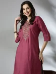 5RICH LOOK RAYON EMBROIDERY WORK ONLY KURTI FESTIVE WEAR WHOLESALE PRICE ETHNIC GARMENT (10)