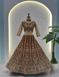 AATRACTIVE BUTTURFLY NET SEQUENCE AND CODING EMBROIDERY WORK LEHENGA CHOLI WITH DUPATTA WEDDING WEAR WHOLESALE PRICE ETHNIC GARMENT (4)