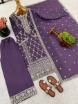 DESIGNER CHINON EMBROIDERY SEQUENCE WORK TOP PALAZZO WITH DUPATTA FESTIVE WEAR WHOLESALE PRICE ETHNIC GARMENT (2)