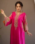 DESIGNER CHINON SILK EMBROIDERY SEQUENCE WORK TOP BOTTOM WITH DUPATTA FESTIVE WEAR WHOLESALE PRICE ETHNIC GARMENT (5)