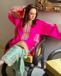 DESIGNER CHINON SILK EMBROIDERY SEQUENCE WORK TOP BOTTOM WITH DUPATTA FESTIVE WEAR WHOLESALE PRICE ETHNIC GARMENT (5)