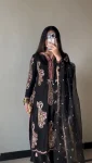 DESIGNER CHINON SILK EMBROIDERY SEQUENCE WORK TOP PALAZZO WITH DUPATTA FESTIVE WEAR WHOLESALE PRICE ETHNIC GARMENT (3)