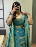 DESIGNER CHINON SILK THREAD & PIPE SEQUENCE WORK TOP LEHENGA WITH DUPATTA WEDDING WEAR WHOLESALE PRICE ETHNIC GARMENT (5)