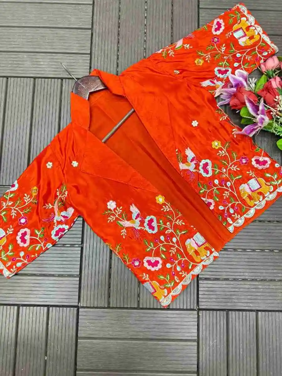 DESIGNER CREPE EMBROIDERY SEQUENCE WORK GOWN WITH KOTI FESTIVE WEAR WHOLESALE PRICE ETHNIC GARMENT (8)