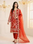 DESIGNER CRUNCHY SILK EMBROIDERY SEQUENCE WORK TOP BOTTOM WITH DUPATTA FESTIVE WEAR WHOLESALE PRICE ETHNIC GARMENT (3)