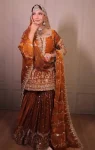 DESIGNER FENDY SILK EMBROIDERY SEQUENCE WORK TOP SHARARA WITH DUPATTA WEDDING WEAR WHOLESALE PRICE ETHNIC GARMENT (10)