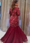 DESIGNER GEORGETTE EMBROIDERY SEQUENCE WORK LEHENGA CHOLI WITH DUPATTA PARTY WEAR WHOLESALE PRICE ETHNIC GARMENT (3)