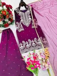 DESIGNER GMY SILK EMBROIDERY SEQUENCES & CODING-DORI WORK TOP PALAZZO WITH DUPATTA FESTIVE WEAR WHOLESALE PRICE ETHNIC GARMENT (2)