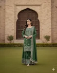 DESIGNER JC SILK EMBROIDERY 5 MM SEQUENCE WORK TOP PALAZZO WITH DUPATTA FESTIVE WEAR WHOLESALE PRICE ETHNIC GARMENT (5)