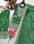 DESIGNER JC SILK EMBROIDERY 5 MM SEQUENCE WORK TOP PALAZZO WITH DUPATTA FESTIVE WEAR WHOLESALE PRICE ETHNIC GARMENT (5)