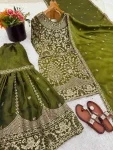 DESIGNER JC SILK EMBROIDERY CODING-3 MM SEQUENCE WORK TOP SHARARA WITH DUPATTA FESTIVE WEAR WHOLESALE PRICE ETHNIC GARMENT (2)