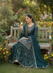 DESIGNER JMC SILK THREAD WITH SEQUENCE WITH RIVET MOTI WORK TOP SHARARA WITH DUPATTA WEDDING WEAR WHOLESALE PRICE ETHNIC GARMENT (8)