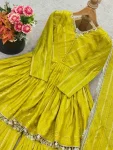 DESIGNER MAL CHANDERI REAL MIRROR WITH HANDWORK TOP SHARARA WITH DUPATTA FESTIVE WEAR WHOLESALE PRICE ETHNIC GARMENT (44)