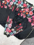 DESIGNER ORGANZA SILK PRINT WORK WITH ZARI FLOWER OUTING WORK GOWN PANT WITH DUPATTA FESTIVE WEAR WHOLESALE PRICE ETHNIC GARMENT (42)