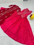 DESIGNER PURE SHIMMER EMBROIDERY SEQUENCE & THREAD WORK TOP LEHENGA WITH SHRUG PARTY WEAR WHOLESALE PRICE ETHNIC GARMENT (4)
