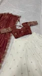 DESIGNER SILK SEQUENCE & ZARI WORK LEHENGA CHOLI WITH DUPATTA WEDDING WEAR WHOLESALE PRICE ETHNIC GARMENT (2)