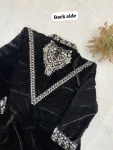 DESIGNER VELVET SEQUENCE EMBROIDERY WORK TOP PALAZZO SET PARTY WEAR WHOLESALE PRICE ETHNIC GARMENT (2)