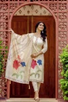 FANCY ASSAM SILK EMBROIDERY WORK TOP BOTTOM WITH DUPATTA FESTIVE WEAR WHOLESALE PRICE ETHNIC GARMENT (2)