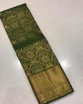 FANCY BANARASI SILK WEAVING WORK SAREE WITH UNSTITCHED BLOUSE FESTIVE WEAR WHOLESALE PRICE ETHNIC GARMENT (3)