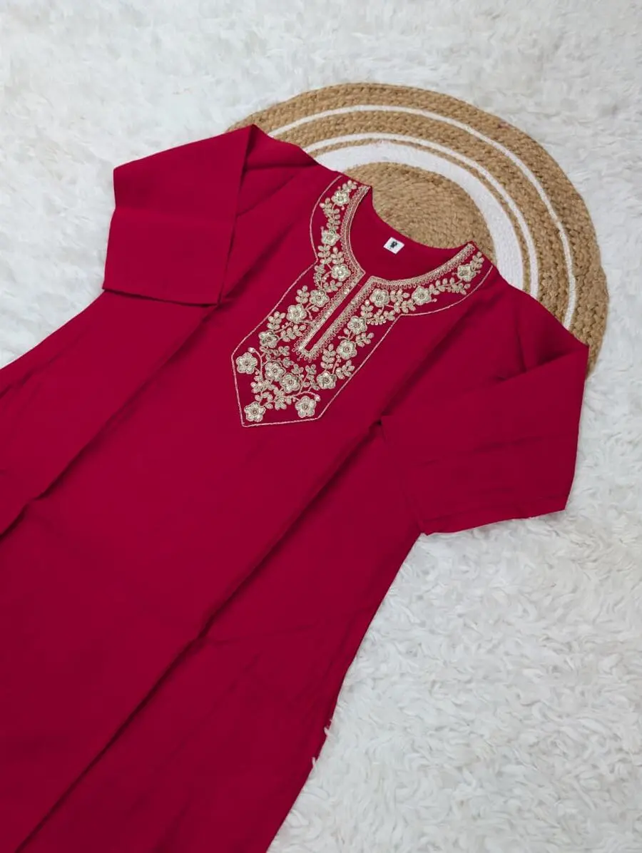 FANCY CHANDERI SEQUENCE CODING EMBROIDERY WORK TOP BOTTOM WITH DUPATTA FESTIVE WEAR WHOLESALE PRICE ETHNIC GARMENT (8)