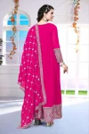 FANCY GEORGETTE CHAIN WORK GOWN WITH DUPATTA FESTIVE WEAR WHOLESALE PRICE ETHNIC GARMENT (1)
