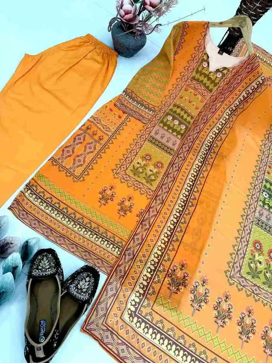 FANCY GEORGETTE DIGITAL PRINT WITH VAL HAND WORK TOP BOTTOM WITH DUPATTA FESTIVE WEAR WHOLESALE PRICE ETHNIC GARMENT (12)