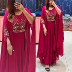 FANCY GEORGETTE MULTI SEQUENCE WITH EMBROIDERY WORK KURTI RANI