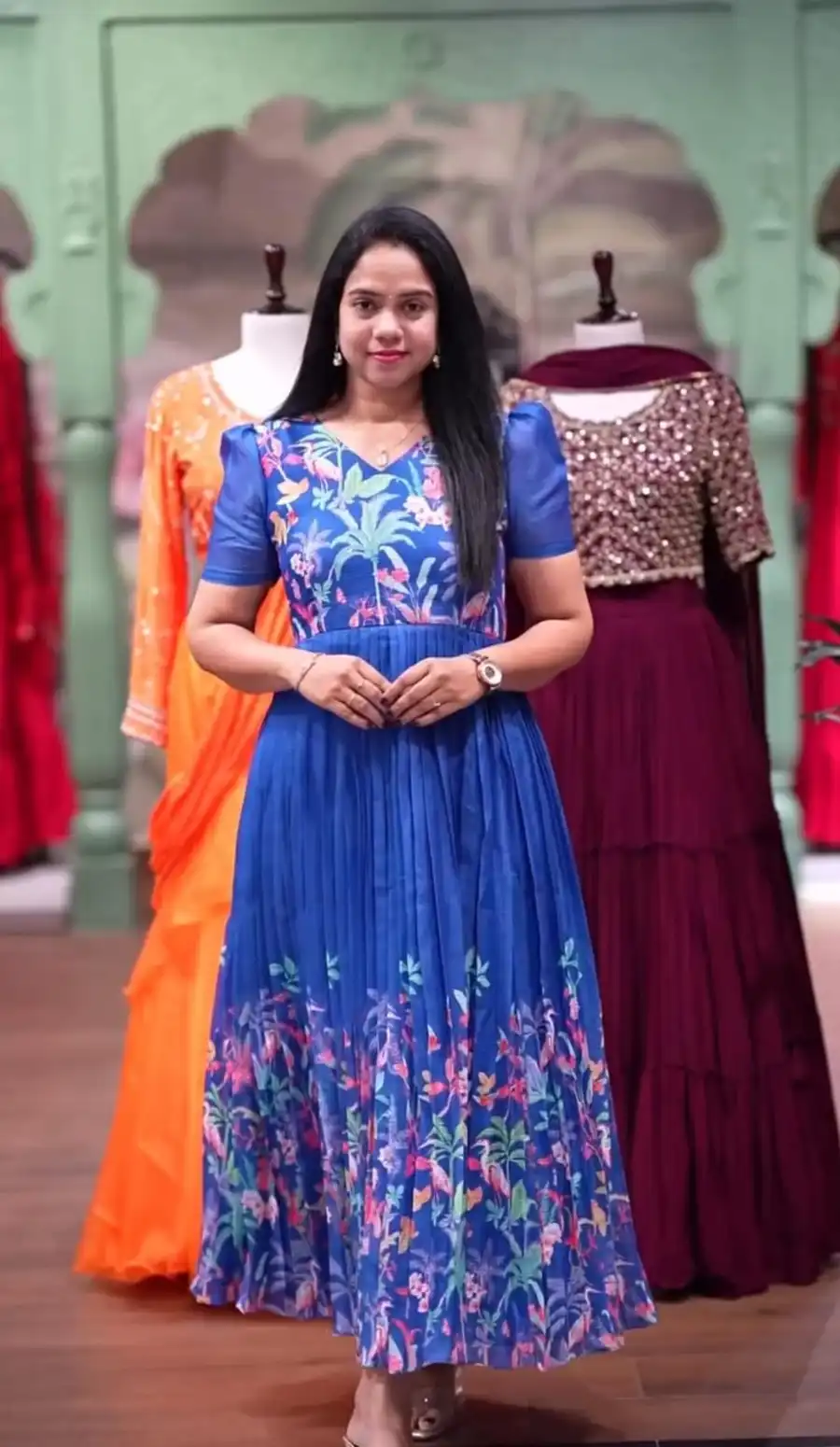 FANCY KOTA KALAMKARI PRINTED WORK ONE PIECE DRESS DAILY WEAR WHOLESALE PRICE ETHNIC GARMENT (2)