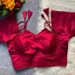 FANCY MALAI SATIN PLAIN STITCHED BLOUSE PARTY WEAR WHOLESALE PRICE ETHNIC GARMENT (4)