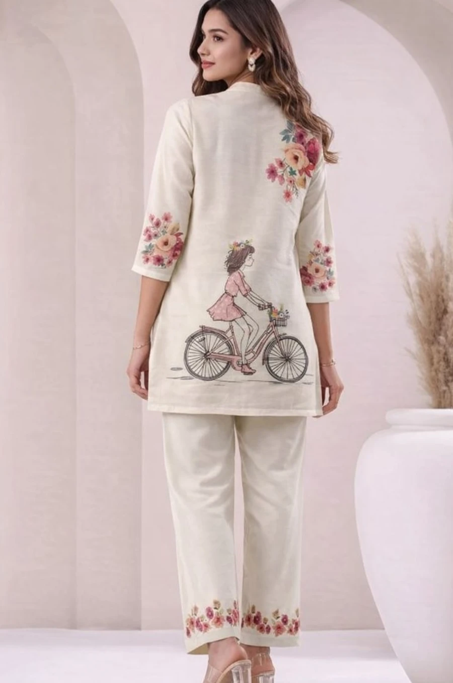 FANCY POLY RAYON DIGITAL PRINT WORK CO-ORD SET DAILY WEAR WHOLESALE PRICE ETHNIC GARMENT (3)