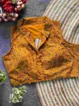 FANCY PURE COTTON AJRAKH PRINT WORK STITCHED BLOUSE FESTIVE WEAR WHOLESALE PRICE ETHNIC GARMENT (1)