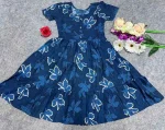 FANCY RAYON ALL-OVER PRINT KID’S DRESS FESTIVE WEAR WHOLESALE PRICE ETHNIC GARMENT (4)