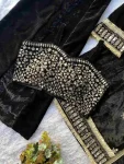 FANCY VELVET REAL MIRROR WORK WITH EMBROIDERY WORK TOP BLOUSE PALAZZO WITH DUPATTA PARTY WEAR WHOLESALE PRICE ETHNIC GARMENT (12)