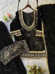 FANCY VELVET REAL MIRROR WORK WITH EMBROIDERY WORK TOP BLOUSE PALAZZO WITH DUPATTA PARTY WEAR WHOLESALE PRICE ETHNIC GARMENT (12)