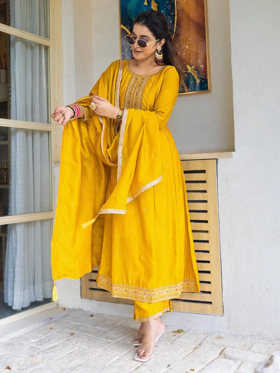 FANCY VICHITRA SILK EMBROIDERY WORK TOP BOTTOM WITH DUPATTA FESTIVE WEAR WHOLESALE PRICE ETHNIC GARMENT (13)