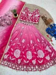 LATEST GEORGETTE EMBROIDERY SEQUENCE WORK KID’S LEHENGA CHOLI WITH DUPATTA PARTY WEAR WHOLESALE PRICE ETHNIC GARMENT (6)