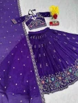 LATEST VICHITRA SILK EMBROIDERY THREAD & PIPE VAL WORK LEHENGA CHOLI WITH DUPATTA WEDDING WEAR WHOLESALE PRICE ETHNIC GARMENT (2)