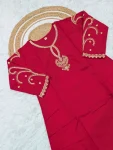 MODERN CHANDERI SEQUENCE CODING EMBROIDERY WORK TOP BOTTOM WITH DUPATTA FESTIVE WEAR WHOLESALE PRICE ETHNIC GARMENT (3)