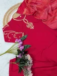 MODERN CHANDERI SEQUENCE CODING EMBROIDERY WORK TOP BOTTOM WITH DUPATTA FESTIVE WEAR WHOLESALE PRICE ETHNIC GARMENT (3)