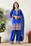 MODERN CHINON CODING DORI SEQUENCE WORK TOP PATIYALA WITH DUPATTA FESTIVE WEAR WHOLESALE PRICE ETHNIC GARMENT (6)