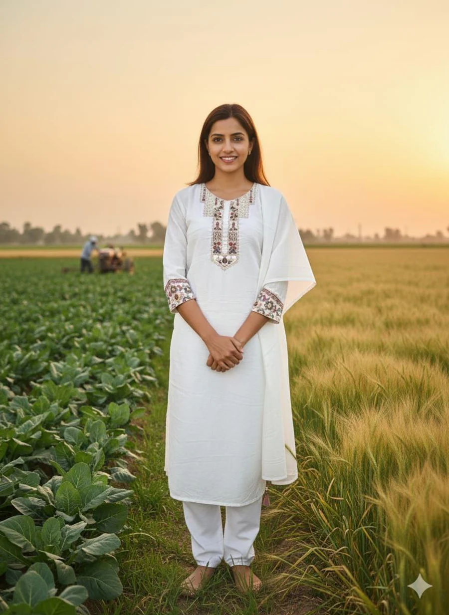 MODERN COTTON SEQUENCE EMBROIDERY WORK TOP BOTTOM WITH DUPATTA FESTIVE WEAR WHOLESALE PRICE ETHNIC GARMENT (3)