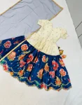 MODERN COTTON SILK EMBROIDERY SEQUENCE WORK KID’S TOP LEHENGA PARTY WEAR WHOLESALE PRICE ETHNIC GARMENT (1)